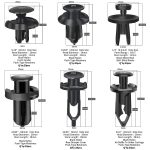 KCRTEK 120 pcs 6.3mm 8mm 9mm 10mm Nylon Bumper Push Fasteners,Bumper Clips with Fastener Removal Tool - Image 7